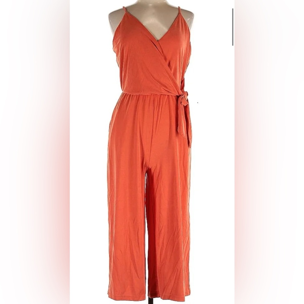 Banana Republic wide leg cropped jumpsuit Orange size XXS